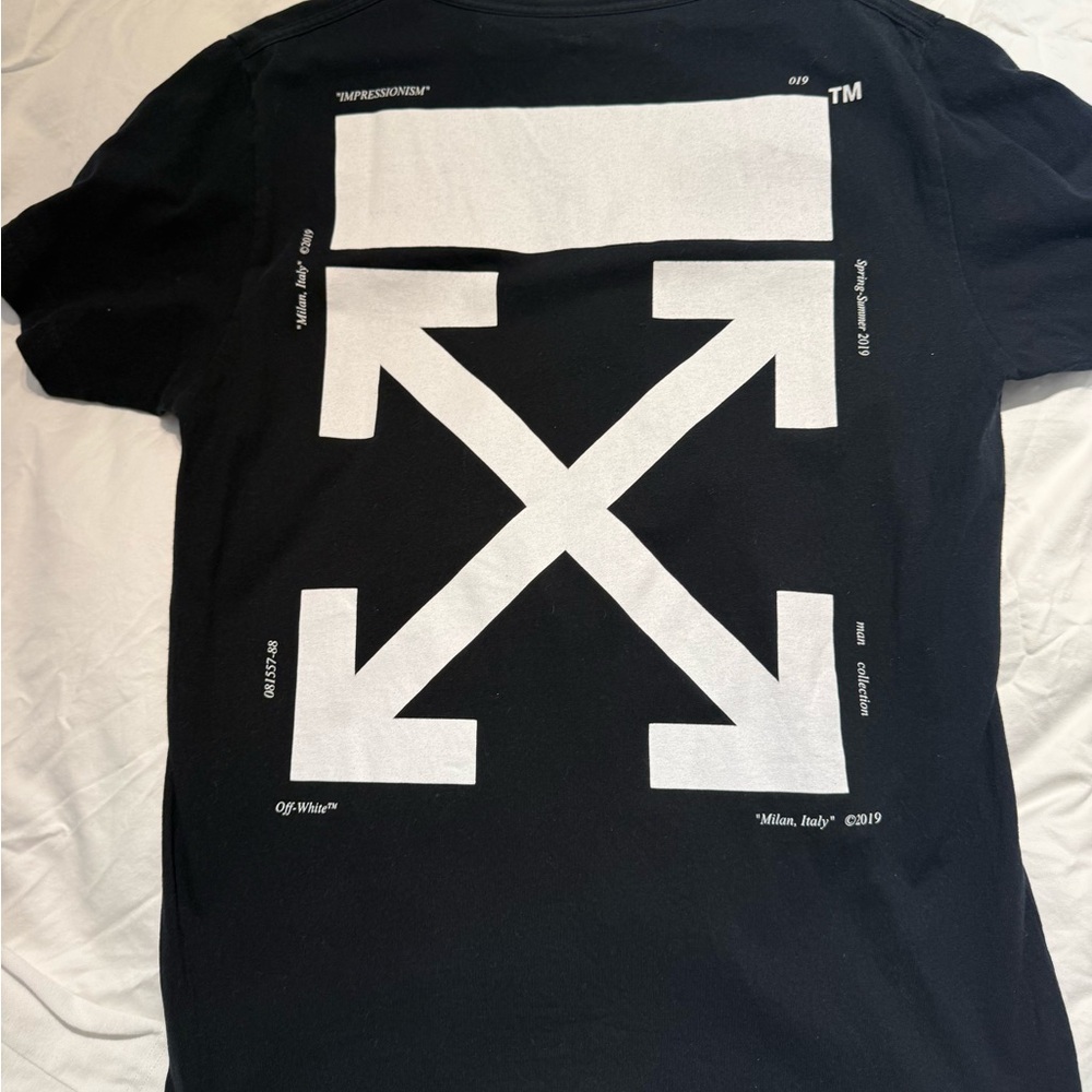 Off-White Black and White Arrows Short Sleeve Tee
